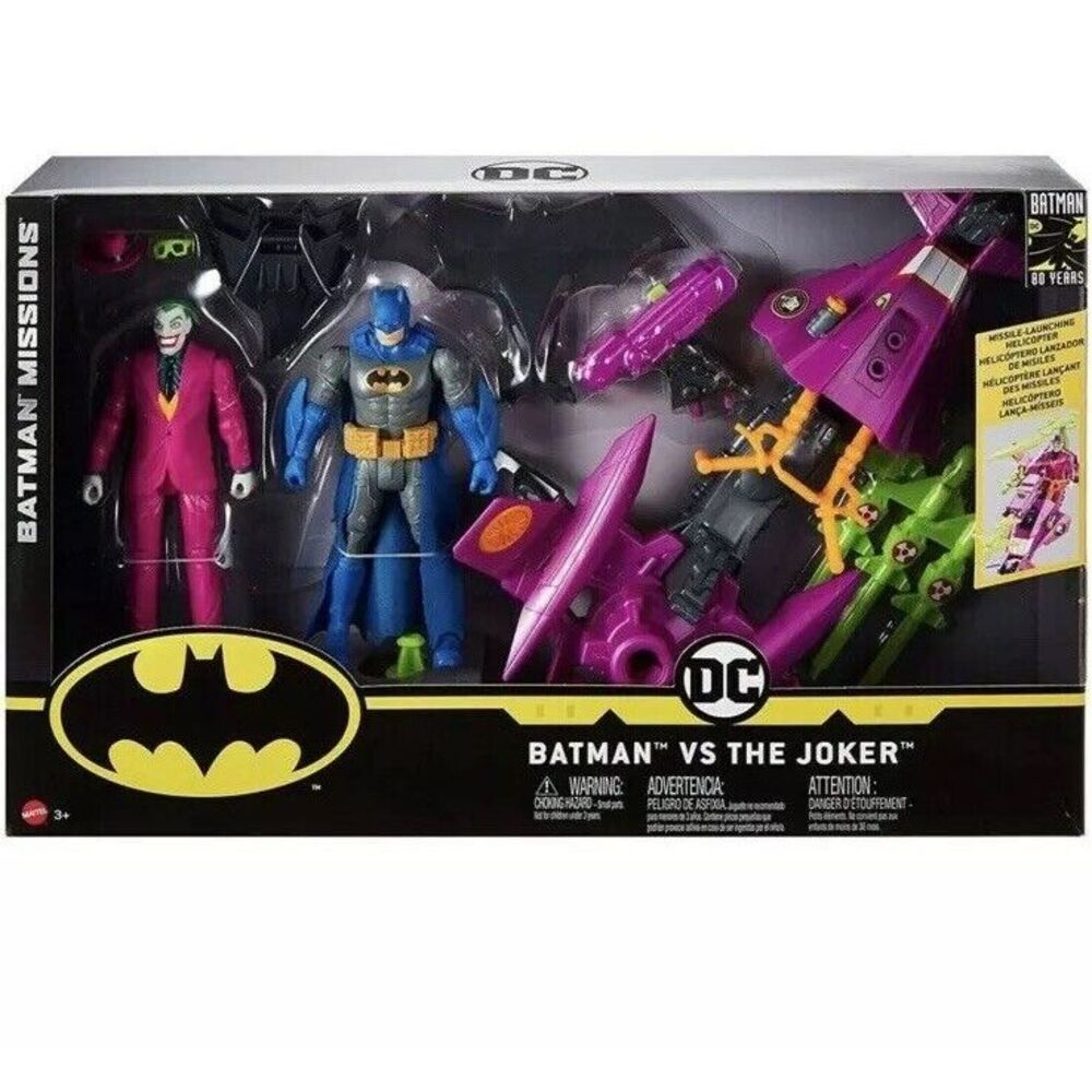 DC Comics Batman‎ VS The Joker 80th Anniversary 2 Pack Figures